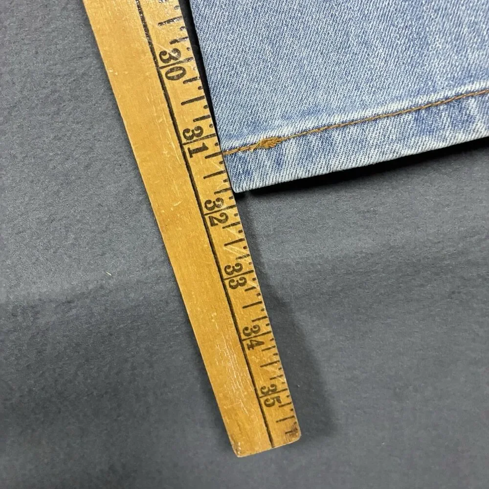 Levis Jeans Mens 31x32 Blue 527 Slim Bootcut Western Cowboy Faded Denim Pants